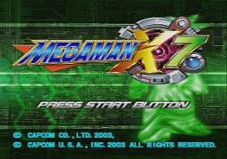 Mega Man X7 Title Screen